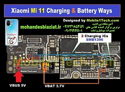 Xiaomi Mi 11 سولوشن مسیر شارژ