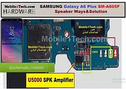 مسیر اسپیکر سامسونگ گلکسی A6 Plus